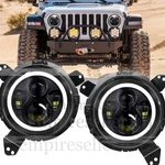 7" Led Headlights & Mounting Bracket Ring With Adapter For Jeep Wrangler Jl 2019. Fixed Price $90.89.