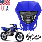 Motocross Led Headlight W/blue Fairing For Yamaha WR450F WR250F 2007-2023 W/mask. Fixed Price $62.66.