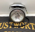 Oem Harley Sportster Fx Headlight & Eyebrow Visor Cover 46815-62 67888-74 Nice. Fixed Price $95.00.