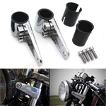 35 39 41 Mm Head Light Fork Mount Bracket Motor Custom Cafe Racer Harley. Fixed Price $29.10.