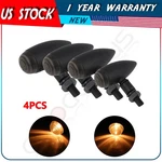 4X Motorcycle Turn Signal Lights Mini Bullet Blinker Amber Indicator Black. Fixed Price $15.99.