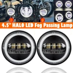 Used 4.5 Inch Halo Led Fog Passing Lamp Lights White Drl For Harley Davidson. Fixed Price $19.99.