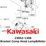 New Kawasaki Genuine KLX300 Bracket Comp Head Lamp&meter 23062-1308 From Japan. Fixed Price $111.99.