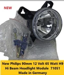 New Philips Hamsar Beam 90MM 12 Volt 65 Watt H9 Halogen Headlight 71051. Fixed Price $39.99.