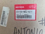 Honda Head Lamp 33120-MAL-671. Fixed Price $250.00.