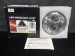 Cyron Headlight 5.75" Chrome & Blk # ABIG5-A6KC Harley H4 3100 Lumens. Fixed Price $89.95.