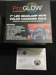 Custom Dynamics 7" Headlamp With Adapter Chrome PG-7-14-C Nw. Fixed Price $186.29.
