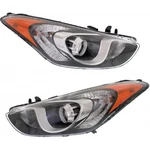 For 2013-2017 Hyundai Elantra Gt Headlight Driver And Passenger Side Pair Capa. Fixed Price $539.13.
