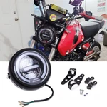 Led Headlight Hi/lo Drl Yellow + Clamps For Honda Grom 125CC MSX125 CMX500. Fixed Price $41.51.
