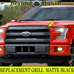 Grille Ford F150 2015 2016 2017 Matte Black Oe King Ranch Style W/camera Hl. Fixed Price $105.56.