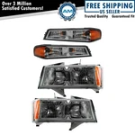 Headlights And Parking Lh Rh Kit Set For Colorado Xtreme Chrome Bezel. Fixed Price $173.19.