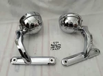 Oem Harley Touring Chrome 4.5" Passing Fog Light Housing Mounting Bracket. Fixed Price $79.99.