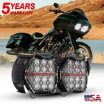 Black Dot Dual Led Headlight Headlamp Amber Drl For Harley Road Glide 2015 2023. Fixed Price $307.99.