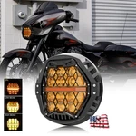 For Harley Electra Glide Stand Cvo Ultra Limited 7" Led Headlight W/yellow Hi/lo. Fixed Price $125.99.