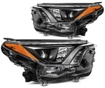 For 2016 2017 2018 Toyota RAV4 Headlights Assembly W/led Drl Black Housing Pair. Fixed Price $255.99.