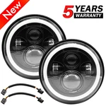 Pair 7" Round Led Headlights For Hummer H2 H3 2006 2007 2008 2009 2010. Fixed Price $47.99.