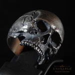 Biker Sterling Silver Harley Skull Ring Davidson Size Half Jaw Man By Uniqable. Fixed Price $149.00.