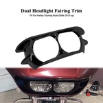 Vivid Black Headlamp Headlight Trim Cover Bezel Fit For Harley Road Glide 15-22. Fixed Price $38.99.