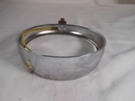 Aprilia, Nos, Headlight Rim Mod. 105 T, Yellow Ground Wire. Unknown Fitment. Y7. Fixed Price $39.99.