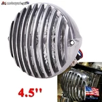 4.5'' Round Finned Grill Headlight For Harley Chopper Bobber Cafe Racer Honda. Fixed Price $28.99.