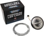 Drag Specialties 7" Reflector-style Led Headlamp Chrome 0555844. Fixed Price $317.95.