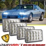 For Chevrolet Camaro Iroc-z 1982-1992 4PCS 4X6" Led Headlights Kit High/low Beam. Fixed Price $84.99.