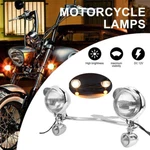 Chrome Driving Passing Turn Signals Spot Fog Light Bar Fit For Harley Touring. Fixed Price $69.99.