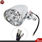12V Chrome Visor Headlight Lamp Motorcycle For Bobber Chopper Dyna. Fixed Price $42.62.