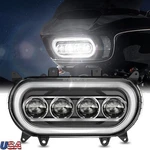 Dot 120W Led Front Headlight For Harley Road Glide 2015-24 Hi/low Beam Halo Drl. Fixed Price $199.99.