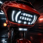 Eagle Lights Led Projection Headlight W/ Vent Insert For 2015+ Harley Road Glide. Fixed Price $699.99.