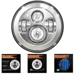 Led Headlight 7-INCH 45WATT Dot Approved For Harley Davidson Street Glide. Fixed Price $107.09.