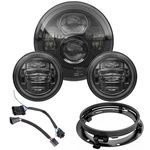 7 Inch Motorcycle Led Headlight 4.5 Fog Lights Dot Harley Davidson Z-offroad. Fixed Price $179.99.