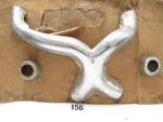 54-78 And 80-84 Harley-davidson Iron Sportster X-pipe Heatshield Chrome Nos. Fixed Price $75.00.