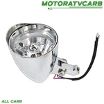 All-carb Motorcycle 12V Chrome Visor Headlight Lamp For Bobber Chopper Dyna. Fixed Price $47.23.