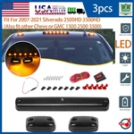 For Chevrolet Silverado 1500 2500 3500 3PCS Amber Led Cab Roof Marker Top Lights. Fixed Price $37.04.