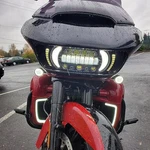 2015-2023 Fit For Harley Road Glide Fltrx Fltru Led Drl Headlight Projector. Fixed Price $139.95.