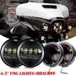 Combo 4.5'' Led Fog Lights + Black Housing Bracket For Harley Davidson. Fixed Price $59.93.