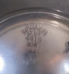 Nos Original Wagner 4.5" Round Sealed Beam Head Light Bulb 12.8V 30W #4416. Fixed Price $9.98.