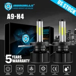 6-SIDES H4 9003 420000LM 2800W Led Headlight Kit Hi-lo Beam Bulbs 6000K White 2X. Fixed Price $25.59.
