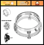 7" Chrome Round Headlight Ring Mounting Bracket For Harley Motorcycles - Durable. Fixed Price $33.99.
