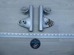 1975 Suzuki TS75 Colt S515) Front Fork Ears Headlight Mounts Set W/ Trims. Fixed Price $57.74.