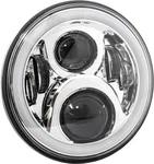 Letric Lighting Full-halo Led Headlight 7" Chrome. Fixed Price $198.15.
