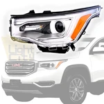 For 2017-2019 Gmc Acadia Sl Driver Side Headlight Assy (chrome, W/o Led Drl) Lh. Fixed Price $115.99.