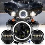 Dot 7" Led Headlight + 4 1/2" Fog Passing Lights For Indian Chieftain Roadmaster. Fixed Price $61.97.