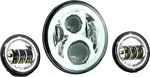 Lectric Lighting Co 7" Led Headlight W/ Pass Lamps Chrome Halo LLC-ILHK-7CH. Fixed Price $360.99.