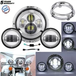 7" Led Hi-lo Headlight Passing Lights For Harley Trike Glide Ultra Classic. Fixed Price $83.99.