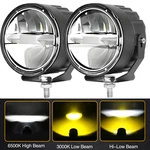 2X 3.5" 60W Round Led Offroad Driving Spot Pods Hi/low Headlights 4WD Suv. Fixed Price $9.98.