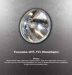 Nos Yamaha 195-84320-00-00 1971 JT1 Headlight Superceeds 288-84120-60-00. Fixed Price $47.99.