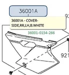 Kawasaki Oem 2008-2023 KLX140 White Side Cover 36001-0154-266. Fixed Price $49.16.