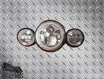 Harley Chrome Daymaker Set 7" Halo Led Headlight + Fog Passing Aux Lights. Fixed Price $159.99.